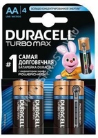 Батарейки DURACELL Turbo LR6-4BL-4, 4 шт AA
