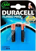 Батарейки DURACELL Turbo LR03-2BL, 2 шт AAА