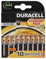 Батарейки Duracell Basic ААA/LR03 18 штук