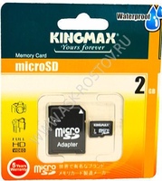 Карта памяти Micro 2 GB KINGMAX+адаптер