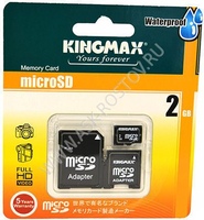 Карта памяти Micro 2 GB KINGMAX+2 адаптера