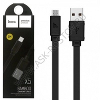 Кабель USB HOCO X5 Bambo, USB - MicroUSB, 2.4А