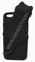 Cиликоновая накладка на телефон Hello Deere Cat для Apple iPhone 6 черная