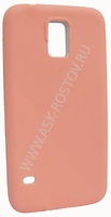 Cиликоновая накладка для Samsung Galaxy S5 розовая