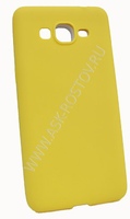 Cиликоновая накладка для Samsung Galaxy Grand Prime SM-G530H светло желтая
