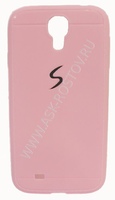 Cиликоновая накладка для Samsung Galaxy S4 розовая