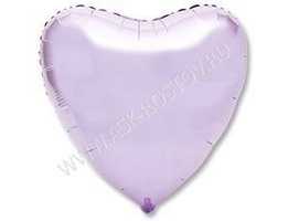 Шар (18''/43 см) Сердце, Металлик Lilac