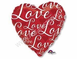 Шар (18''/46 см) Love Сердце красное S40