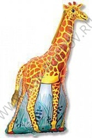 Шар (46''/117 см) Фигура, Жираф, Оранжевый