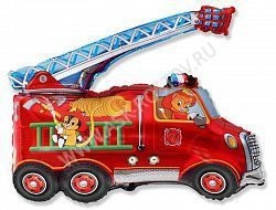 Шар (32''/81 см) Фигура, Пожарная машина, Красный