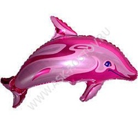 Шар (14''/36 см) Мини-фигура, Дельфин фигурный, Фуше