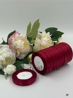 Лента атласная (1,5 см*22,85 м) Малиновый, 1 шт.