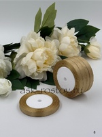 Лента атласная (1,0 см*22,85 м) Шампань, 1 шт.