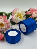 Лента атласная (4,0 см*22,85 м) Синий, 1 шт.