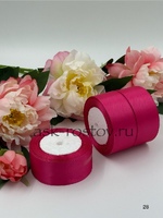 Лента атласная (4,0 см*22,85 м) Малиновый, 1 шт.